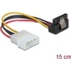 DELOCK Cable Power SATA HDD su metaline spaustuku > 4 kontaktų vyriškas kampinis
