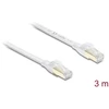 Delock Płaski kabelis krosowy RJ45 Cat.8.1 U/FTP 3 m Baltas (81027)