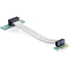 Delock stovo kortelė PCI Express x1 su lanksčiu kabeliu, nukreiptu į kairę