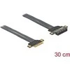 Delock PCIe x4, 0.3m, Juodas (85768)
