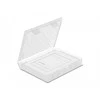 „DeLOCK“ apsauginė dėžutė 2,5 colio HDD / SSD diskui, skaidri, dangtelis, plastikinis, skaidrus, 2,5 colio, 80 mm, 105 mm