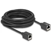 Delock Przedłużacz sieciowy RJ45 żeński-żeński Cat.6A S/FTP 7.5 m Juodas (90334)