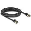 Delock RJ45 tinklo kabelis Cat.8.1 F/FTP Slim Pro 5 m juodas