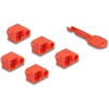 Delock RJ45 prievado blokavimo rinkinys RJ45 kištukams 10 vnt.