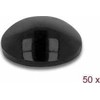 Delock Rubber feet round self-adhesive 10 x 3 mm 50 pieces juodas