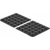 Delock Rubber feet round self-adhesive 10 x 3 mm 50 pieces juodas