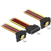 Delock SATA 15 kontaktų – SATA 15 kontaktų x2, 0,15 m, daugiaspalvis (60145)