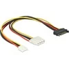 Delock SATA 15 kontaktų – Molex – 4 kontaktų diskelis, 0,3 m, daugiaspalvis (65227)