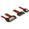 Delock SATA 6 Gb/s, 7 kontaktų moteriškas + 15 kontaktų maitinimo SATA vyriškas - 22 kontaktų SATA (85228)