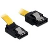 DELOCK Cable SATA 20cm geltonas aukštyn/tiesus metalinis