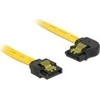 DELOCK Cable SATA 6Gb/s 30cm kairysis/tiesus metalinis