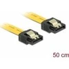DELOCK Cable SATA 6Gb/s 50cm tiesus/staigus metalinis