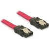 DELOCK SATA laidas 50cm tiesus/tiesus Metalinis