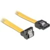 DELOCK Cable SATA 70cm geltonas pūkas/tiesus metalinis