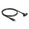Kabelis USB Delock USB-C - USB-C 1 m Juodas (87824)