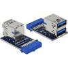 Delock USB 3.0 - 19- pin Sidabrinis (41865)