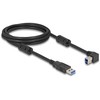 Delock USB kabelis USB-A - USB-B 2 m juodas (81101)