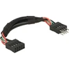 PRZEDŁUŻACZ USB PIN HEADER M/F 10 PIN 2.0 10CM JUODA DELOCK