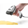 Skeneris Delock USB Barcode Scanner 1D su kablem połączeniowym i laikikliu - lazerinis - šviesiai pilkas