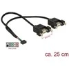 Delock USB nuoroda - USB inc., 0,25 m, Juoda (84832)