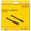 Delock USB Type-C do HDMI kabelis (DP Alt Mode) 8K 60 Hz su HDR funkcja 2 m juoda