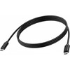 Kabelis USB Delock USB-C - USB-C Juodas (TC-USBCFF/BL)
