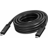 Delock Vision – USB kabelis – 24 kontaktų USB-C (M) į 24 kontaktų USB-C (M) – USB 3.2 Gen 1 / DisplayPort 2.1 – 3 A – 10 m – aktyvusis optinis kabelis (AOC), USB Power Delivery (60 W), 4K 60 Hz palaikymas – juodas