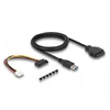 Delock vidinis 8,89 cm 3,5 colio USB 3.2 Gen 1 koncentratorius 4 portų (64166)