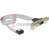 DELOCK Slotblech - Seriell 1xPort žemo profilio kabelis apytiksl. 40 cm