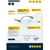 Delta Plus Milo Detectable jednoczęściowe okulary su poliwęglanu lekkie 18g UV400 DetectSpecs mėlynas dla przemysłu spożywczego