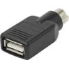 Adapteris DELTACO PS/2 male į USB female pelei ir klaviatūrai / USB-81