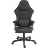 DC130 žaidimų kėdė DELTACO GAMING, juoda su minkštu lininiu audiniu / 4222376 / GAM-180