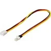 Adapteris kabelis DELTACO 3-pin, 0.3m / SSI-37