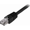 DELTACO F / UTP Cat6 patch kabelis, LSZH, 15m, juodas STP-615S