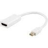 Adapteriai DELTACO Mini DP prie HDMI, 4K 60Hz, 0.2m, baltas / DP-HDMI46