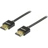 DELTACO plonas HDMI kabelis, HDMI greitis su Ethernet, 1m, juodas / HDMI-1091