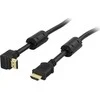 Kabelis Deltaco HDMI - HDMI 2m juoda (Deltaco HDMI-1020V - HDMI kabelis vinkletas)
