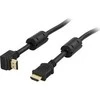 Deltaco HDMI - HDMI kabelis 5 m juodas (Deltaco HDMI-1050V - HDMI vinkletinis kabelis)