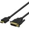 Kabelis DELTACO HDMI to DVI, 5m, Full HD, juodas / HDMI-115D