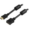 DELTACO HDMI ilgintuvas, 19 kontaktų vyriškas-moteris, 3m
