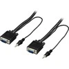 Deltaco VGA ir 3.5mm audio kabelis, 5 metrų