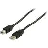 Kabelis DELTACO USB 2.0 Type A male - Type B male 3m, juodas / USB-230S