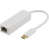 Adapteriai DELTACO 1xRJ45, 1xUSB 3.1, baltas/ USBC-GIGA1