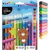 Kidea Jumbo pieštukai "meškučiai" 12 spalvų