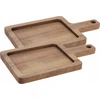 Excellent Houseware Akacijos medžio serviravimo lenta, 2 vnt