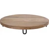 KOOPMAN Boho-style serving board for snacks, wooden, Ø 40 cm