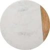 Secret De Gourmet GEOM HYGGE pasukamas padėklas, Ø 30 cm, marmurinis, baltas