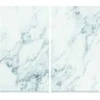 PIECES Apsauginis viryklės dangtelis MARBLE Baltas stiklo plokštė kaitlentei — 2 vnt., ZELLER