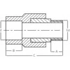 Detal Met Detaliai suderintas PP Mufa GZ 40 x 1 colių [15]