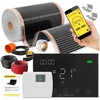 Devi Rinkinys IR Sidabrinis 160W 10m²,szer.50cm +Gemini Juodas (5904890245617)